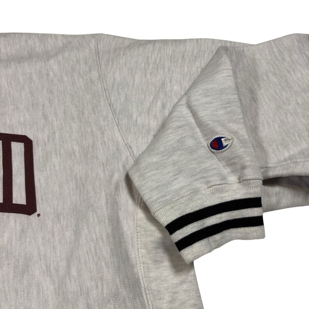 Champion Harvard Sweatshirt Mens L Gray Reverse Weave Crewneck Pullover Classic‎ - Picture 4 of 7